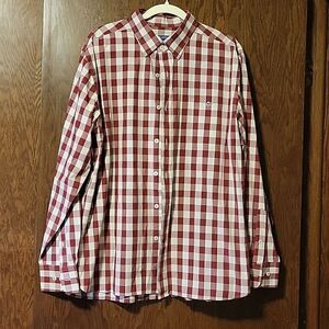 Fish Hippie Solace Collection men's XL long sleeve button down plaid shirt